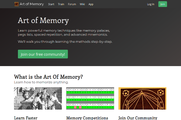 Screenshot of Art of Memory