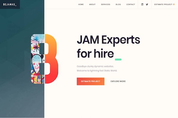 Screenshot of Bejamas.io