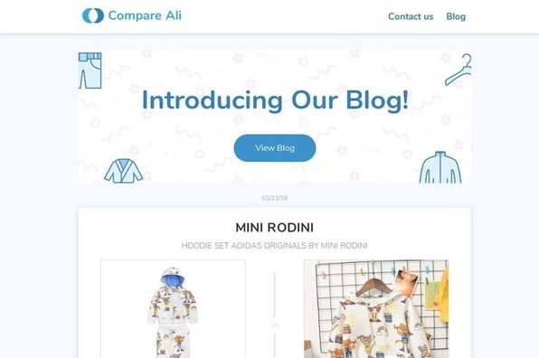 Screenshot of Compare Ali