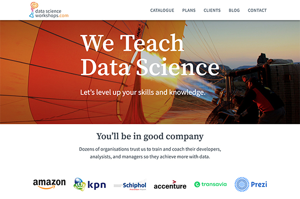 Screenshot of Data Science Workshops