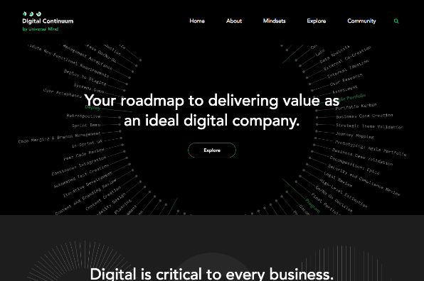 Screenshot of Digital Continuum