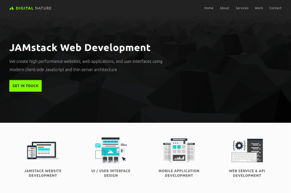 Screenshot of Digital Nature