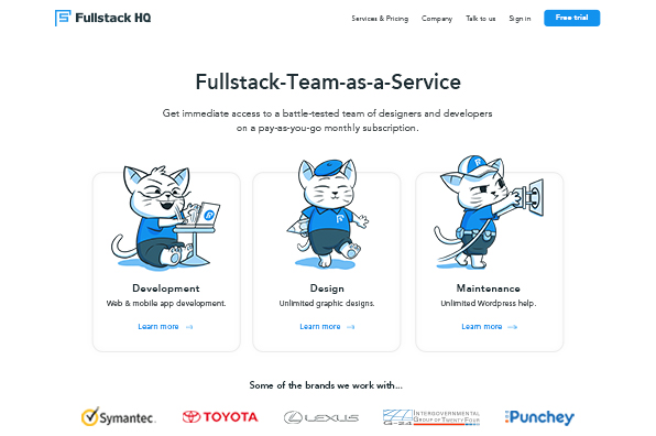 Screenshot of Fullstack HQ