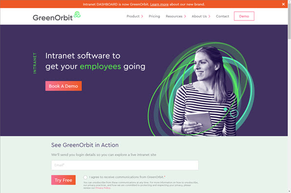 Screenshot of GreenOrbit