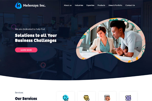 Screenshot of Helenzys Inc