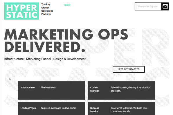 Screenshot of Hyper Static