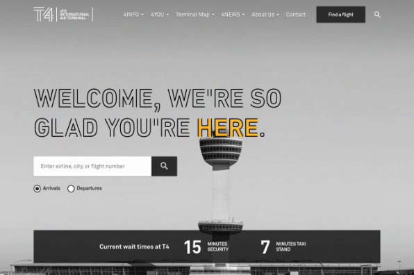 Screenshot of JFK Terminal 4