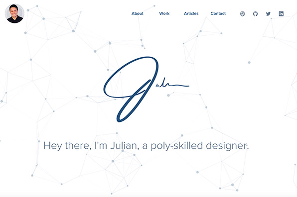 Screenshot of Julian Gaviria