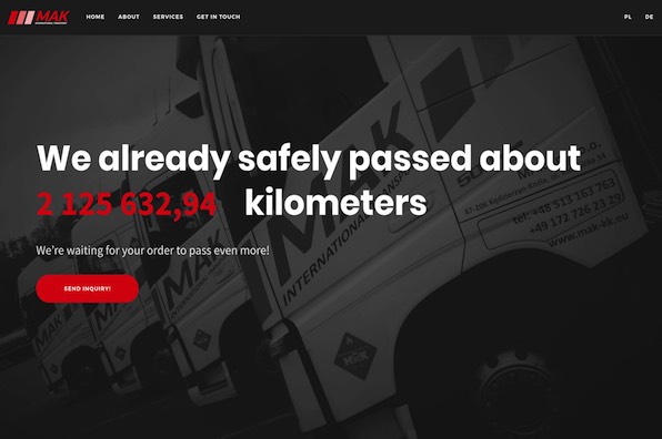 Screenshot of MAK - ADR Carriage