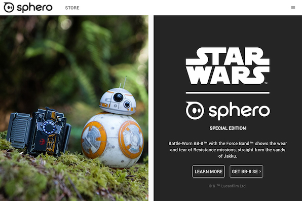 Screenshot of Sphero