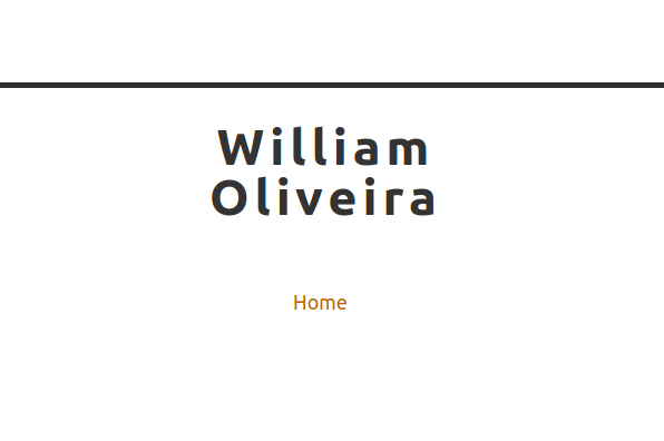 Screenshot of William Oliveira Blog